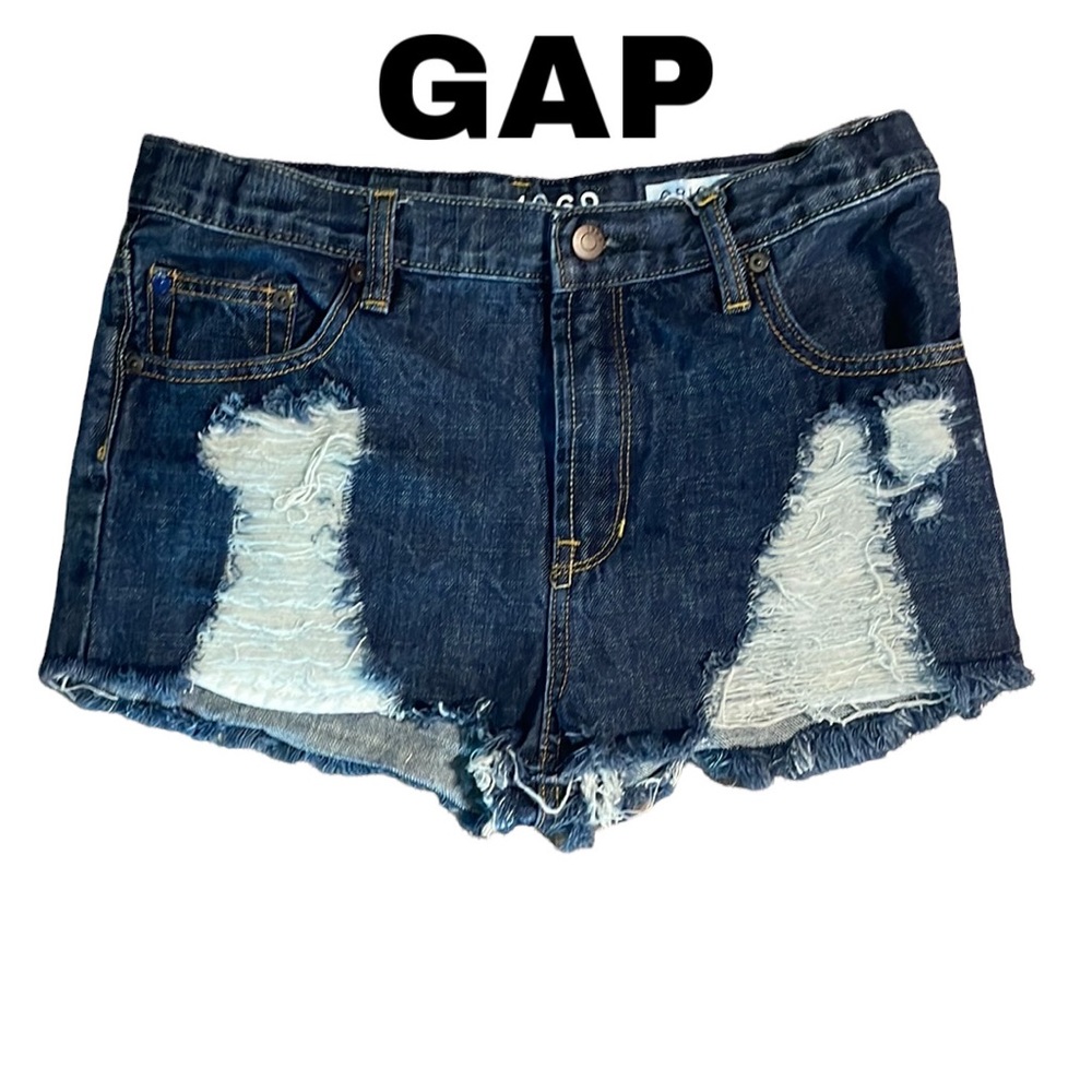 Gap distressed festival shorts high rise